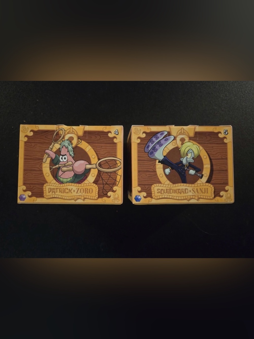 McDonald’s SpongeBob One Piece Toy 4 Patrick Zoro & Toy 5 Squidward Sanji